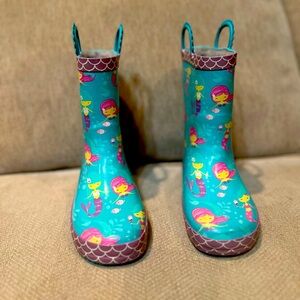 Girls Rain boots - Mermaid pattern